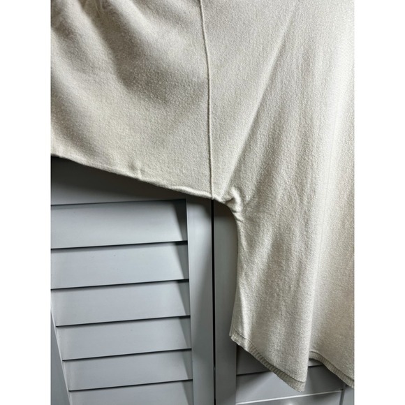 Max Studio Ruched Dolman Sleeve Scoop Neck Sweater Women's Size XL Cream - Picture 4 of 8